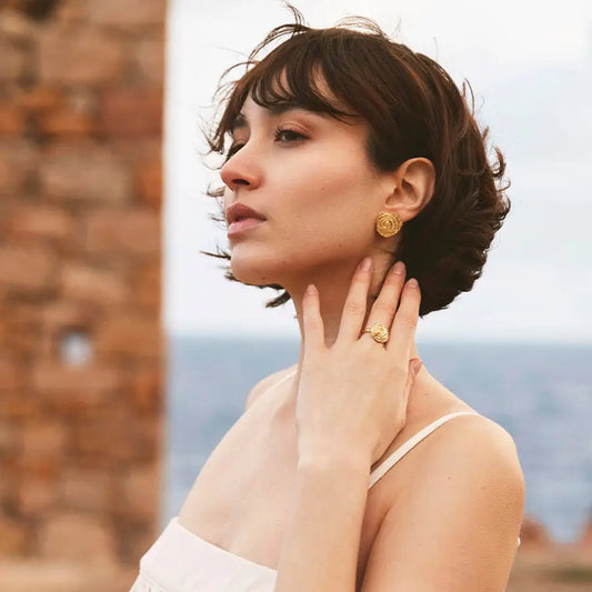 Rosie Earrings | Jewelry Gold Gift Waterproof