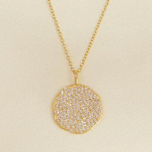 Luna Pavé Necklace | Jewelry Gold Gift Waterproof