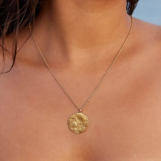 Luna Large Necklace | Jewelry Gold Gift Waterproof