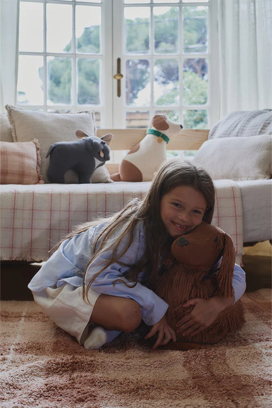 Lorena Canals WASHABLE RUG TARTAN ROSE