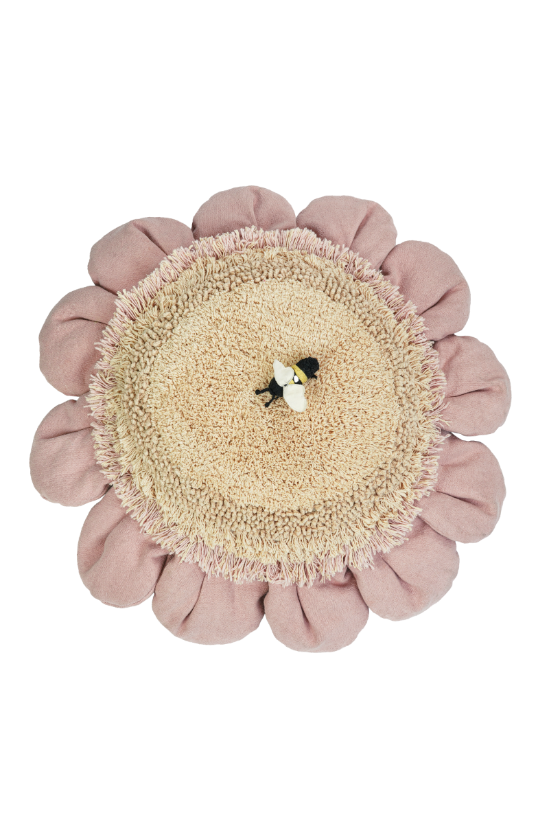 Lorena Canals Floor cushion Pink Daisy