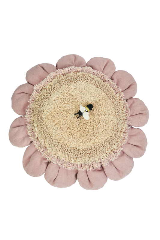 Lorena Canals Floor cushion Pink Daisy