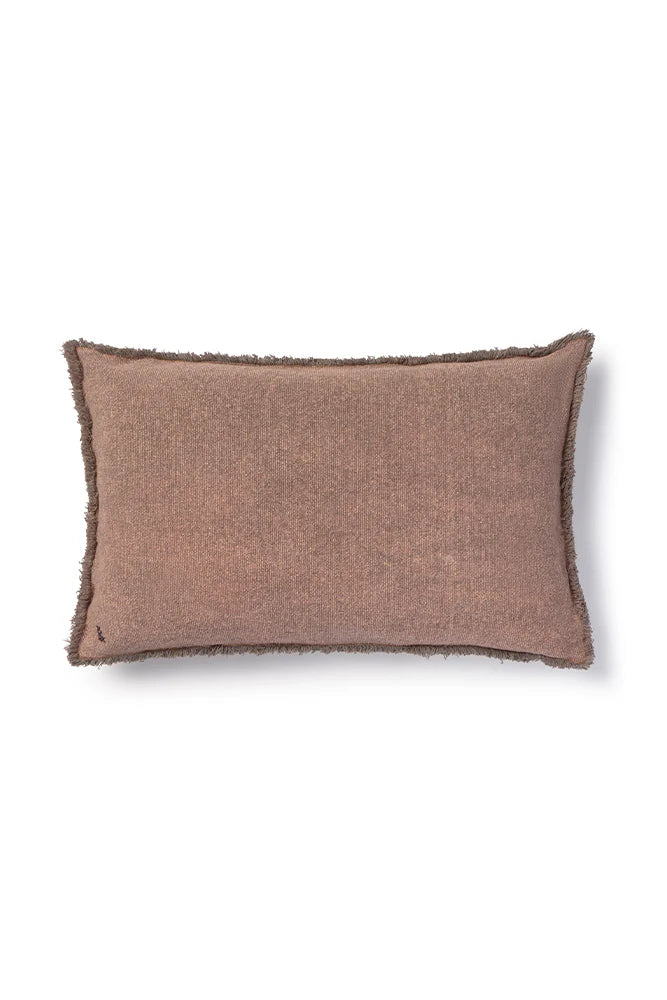 Lorena Canals STONEWASHED RECTANGULAR CUSHION SOIL BROWN
