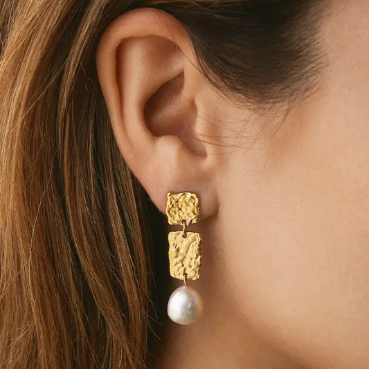 Lythos Earrings | Jewelry Gold Gift Waterproof