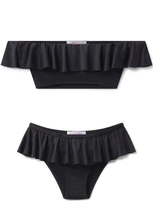 Black Ruffle Bikini for Girls
