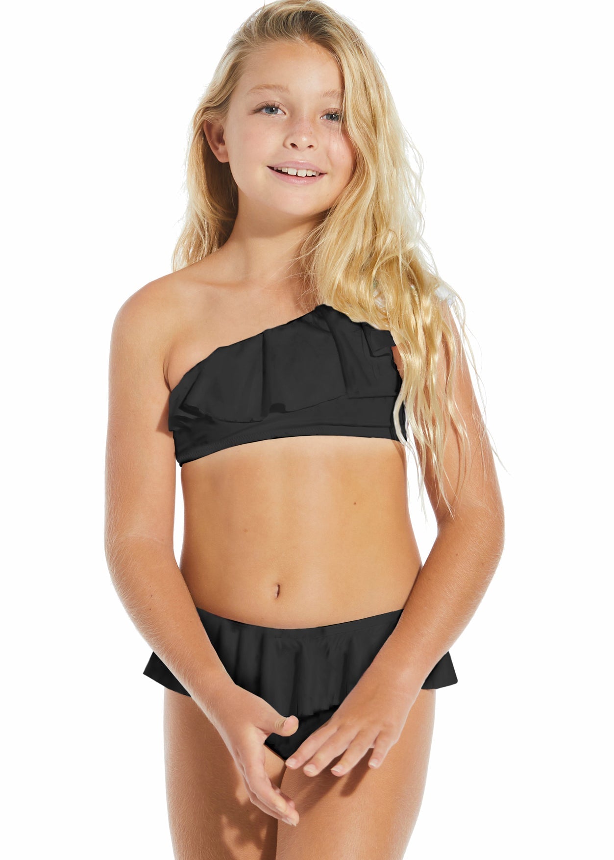 Black One Shoulder Bikini
