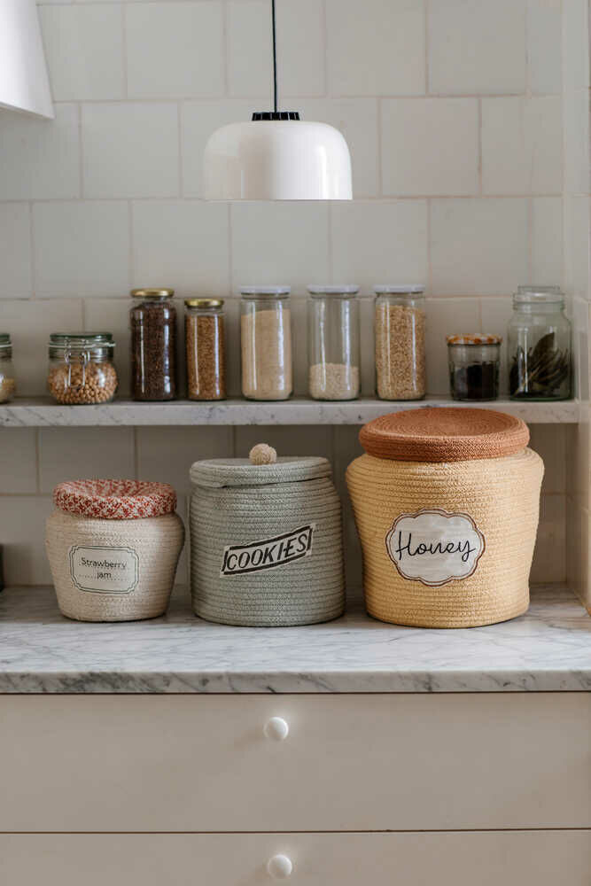 Copy of Lorena Canals Basket Jam Jar + Honey Pot - Save $15!