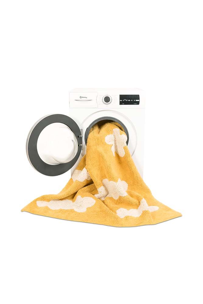 Lorena Canals Washable Rug Clouds Mustard