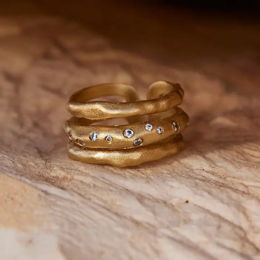 Iris Ring | Jewelry Gold Gift Waterproof