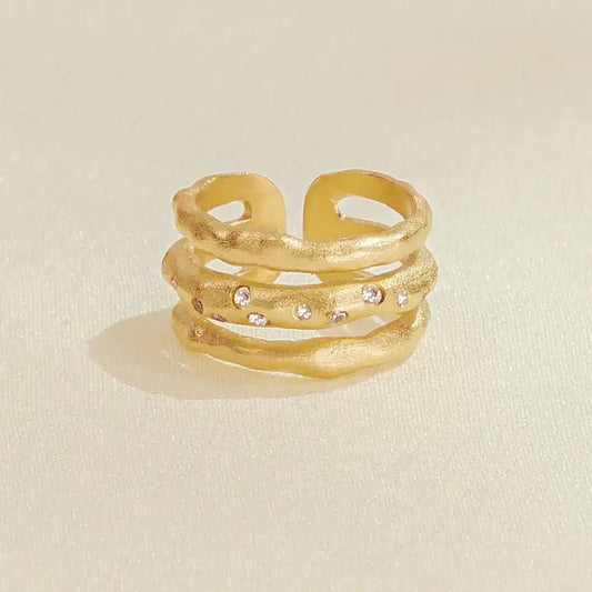 Iris Ring | Jewelry Gold Gift Waterproof