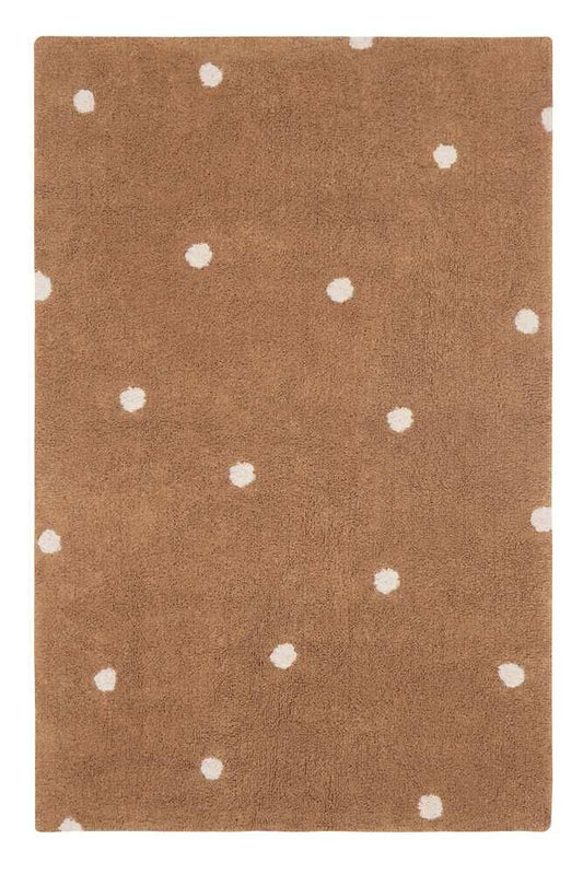 Lorena Canals Washable rug Mini Dot Chestnut