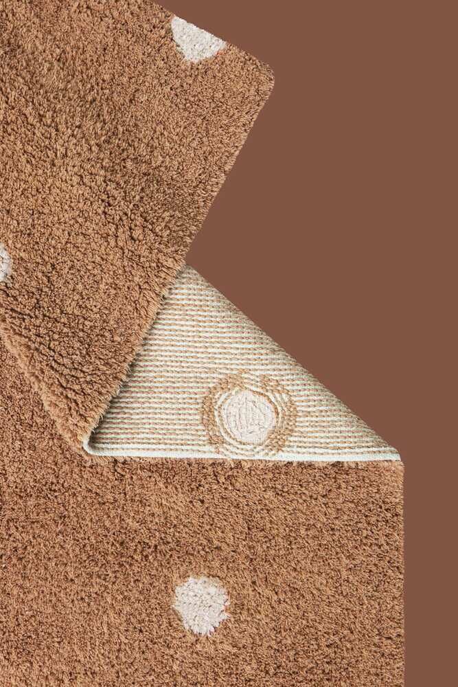 Lorena Canals Washable rug Mini Dot Chestnut
