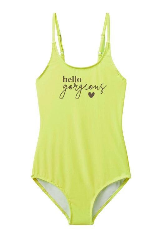 Hello Gorgeous Neon Yellow Swimsuit