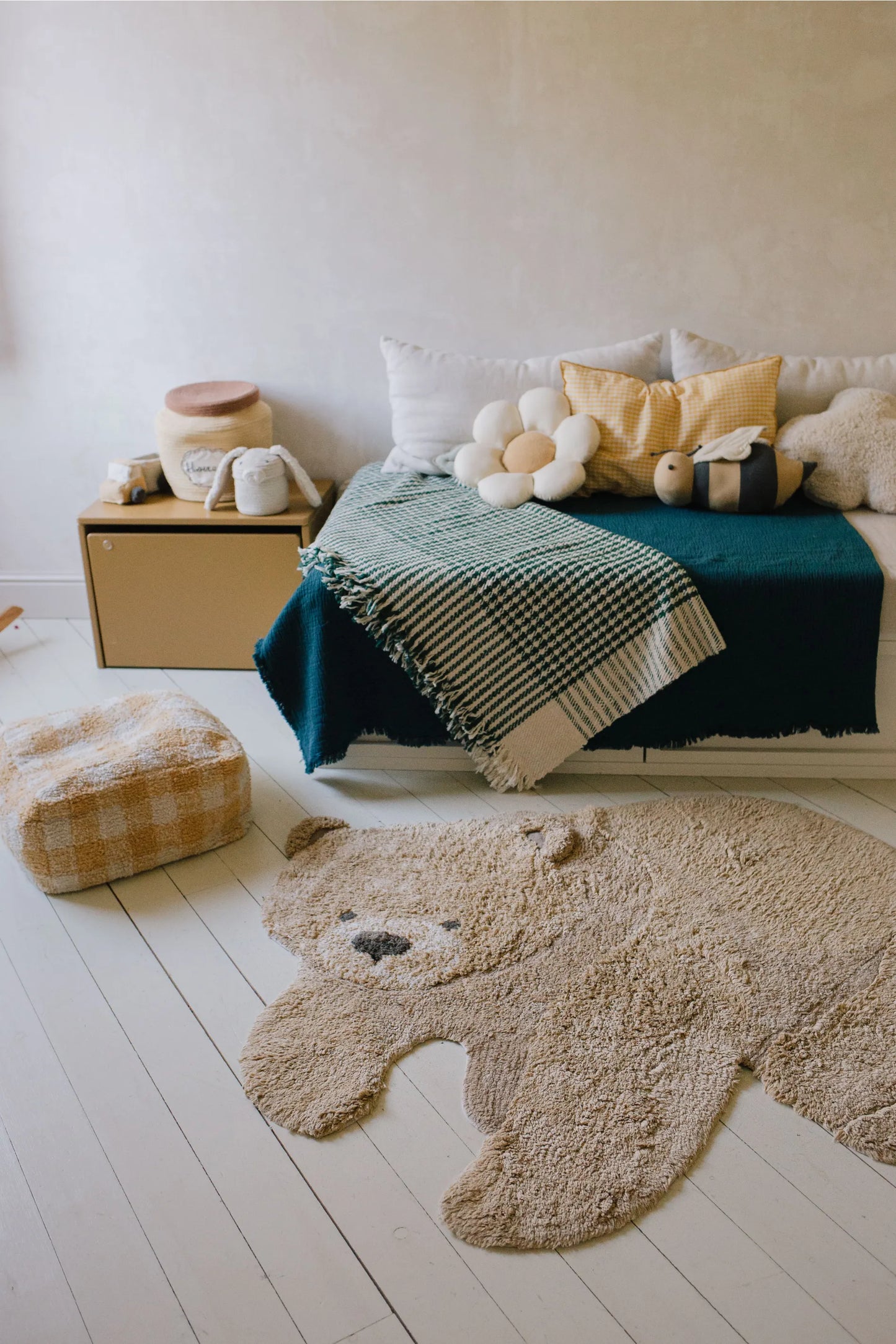 Lorena Canals Bear Washable Cotton Rug – Children's Area Rug(New Product!)