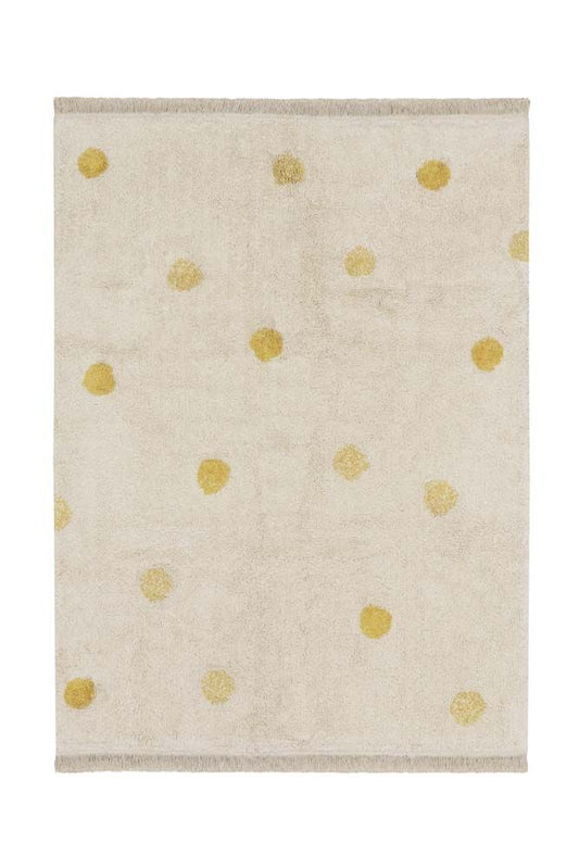 Lorena Canals Washable rug Hippy Dots Natural - Honey
