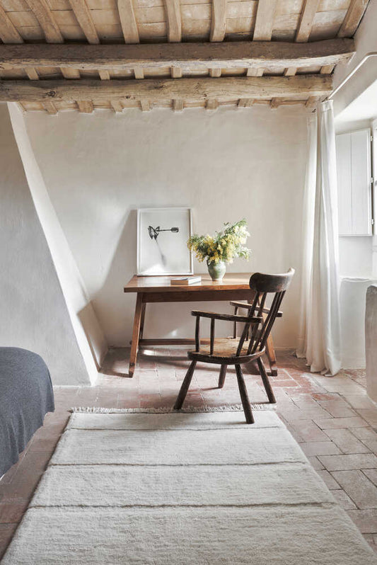 Lorena Canals WOOL AREA RUG STEPPE WHITE (Various Sizes)