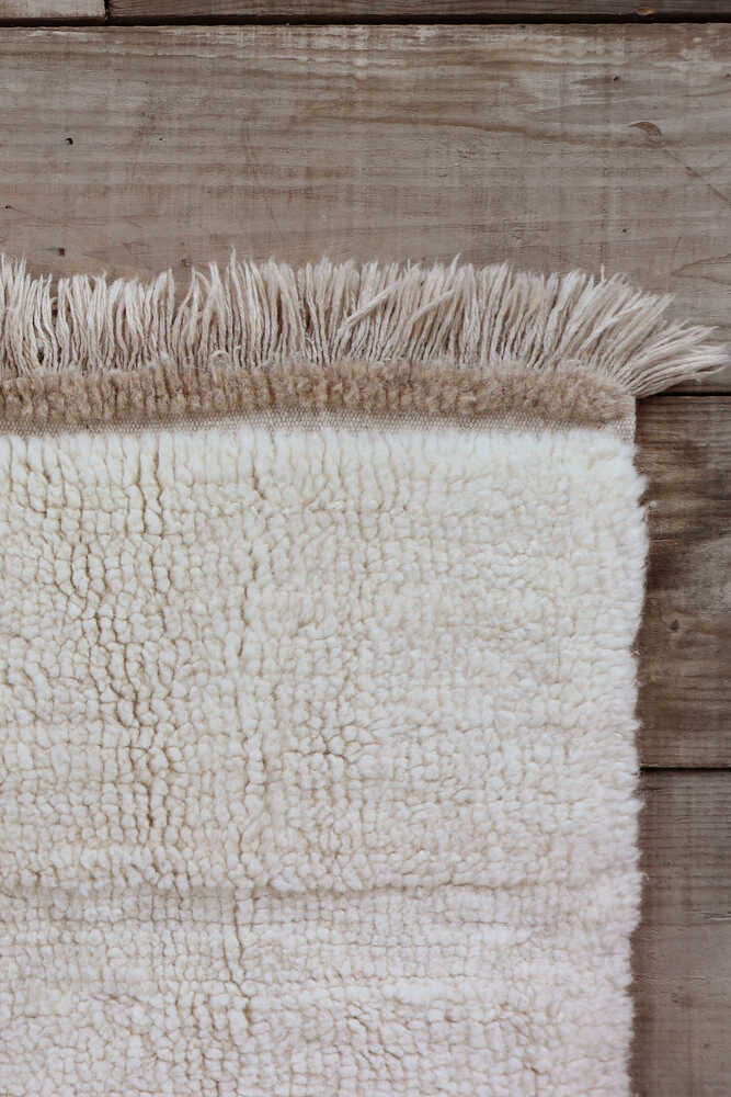 Lorena Canals WOOL AREA RUG STEPPE WHITE (Various Sizes)