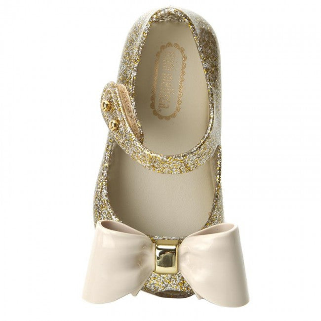 Mini Melissa Ultragirl VIII in Gold Glitter (Size 5)