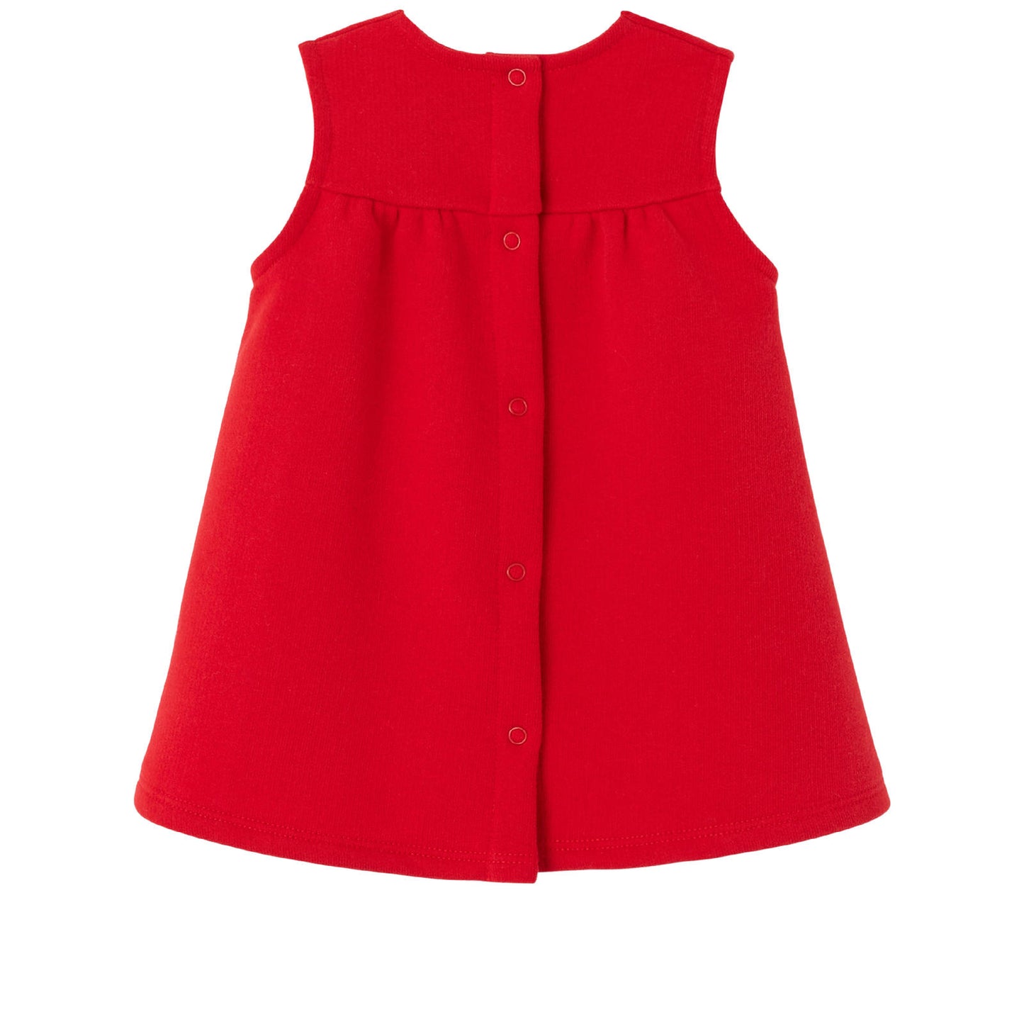 Petit Bateau Baby Girl Sleeveless Dress with Embroidered Neckline (3m-12m)