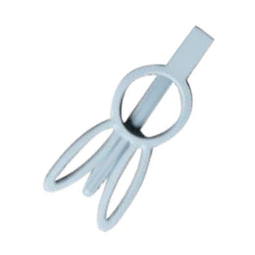 Bunny Rabbit Hair Clips - Light Grey