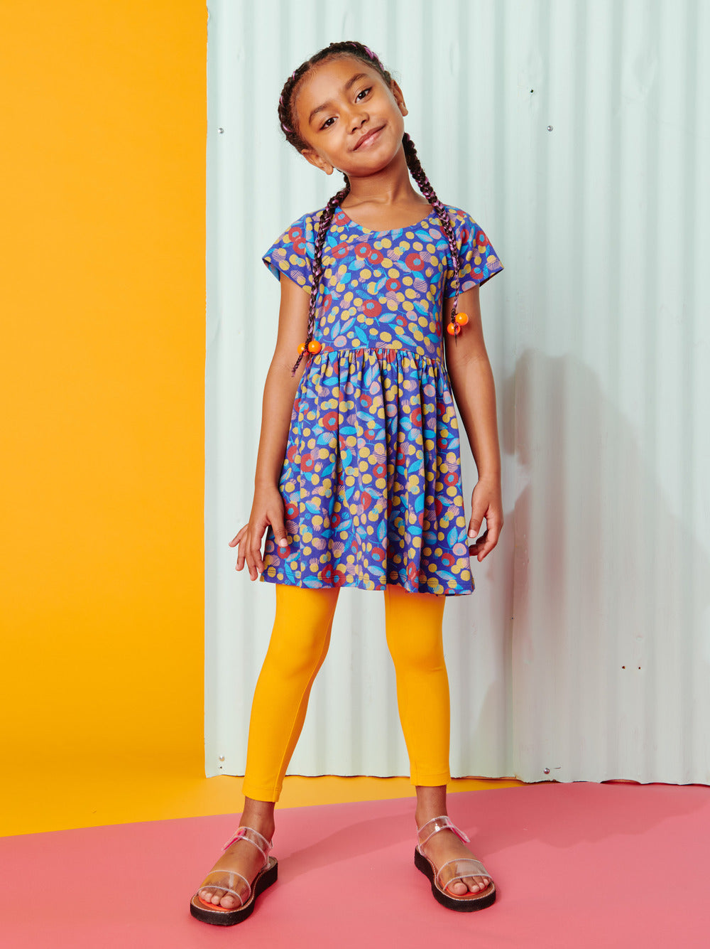 Tea Collection Skinny Solid Leggings - Gold