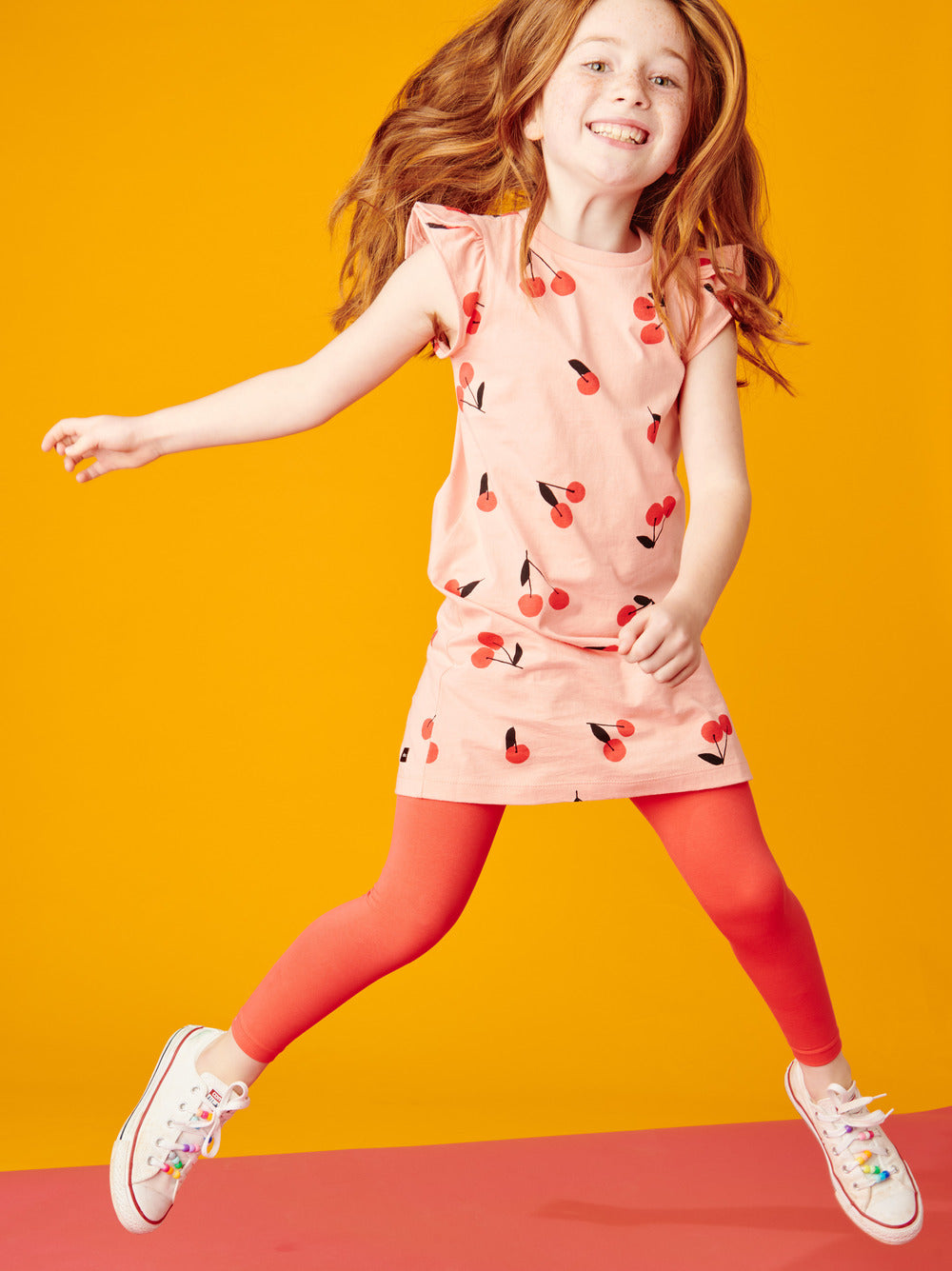 Tea Collection Skinny Solid Leggings - Scarlet