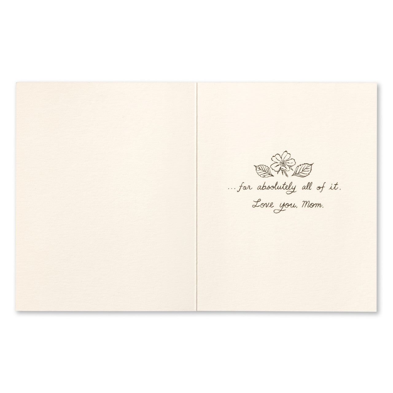 Mother's Day Card - I HAVE YOU TO THANK