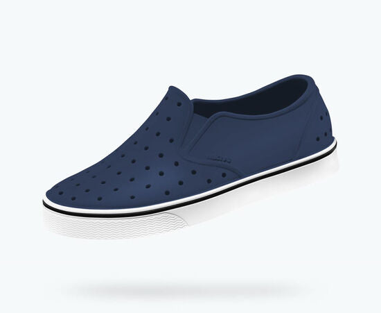 Native Miles Child Regatta Blue/ Shell White (Size 8, 9, 12)