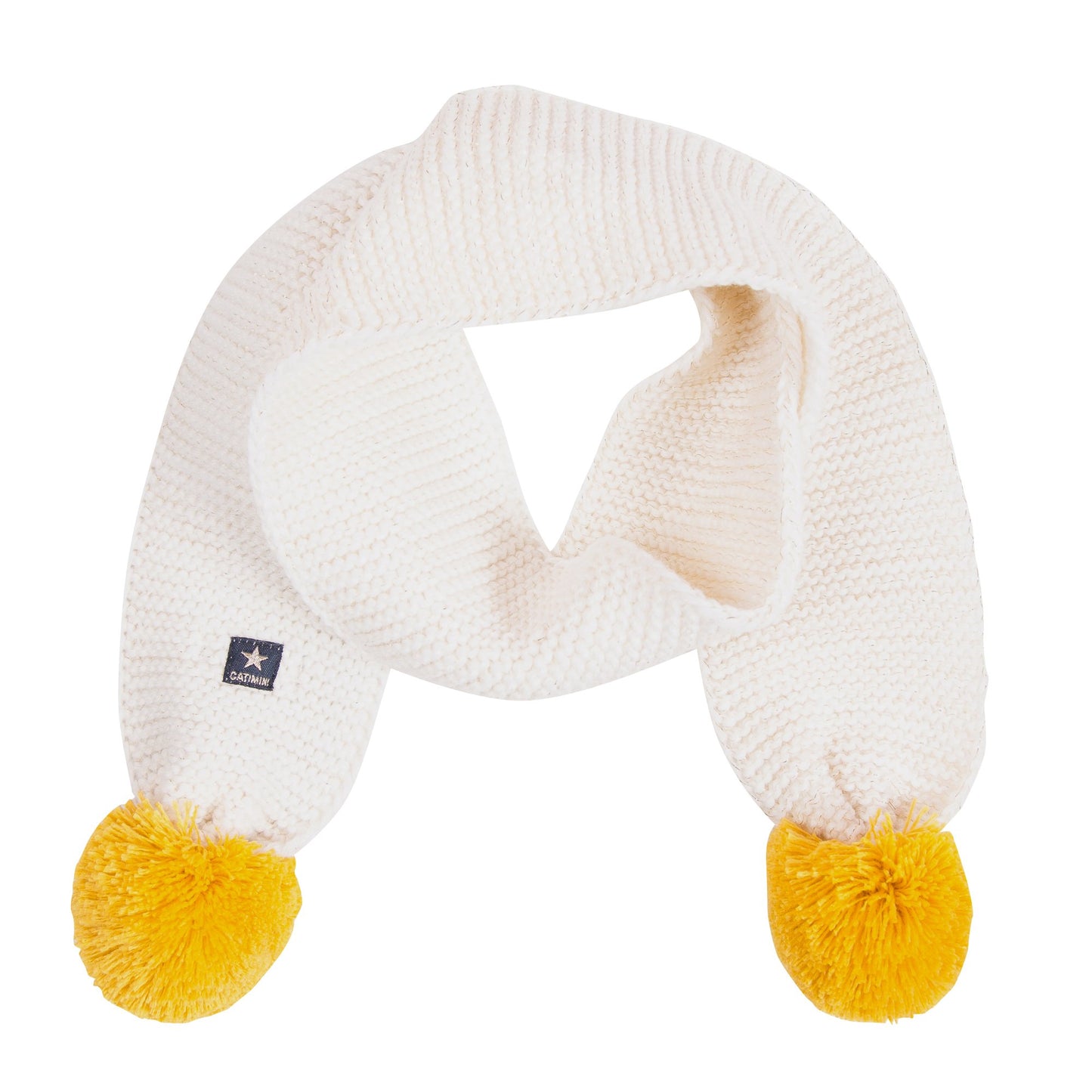 Catimini: Knit Pompom Scarf (One Size)
