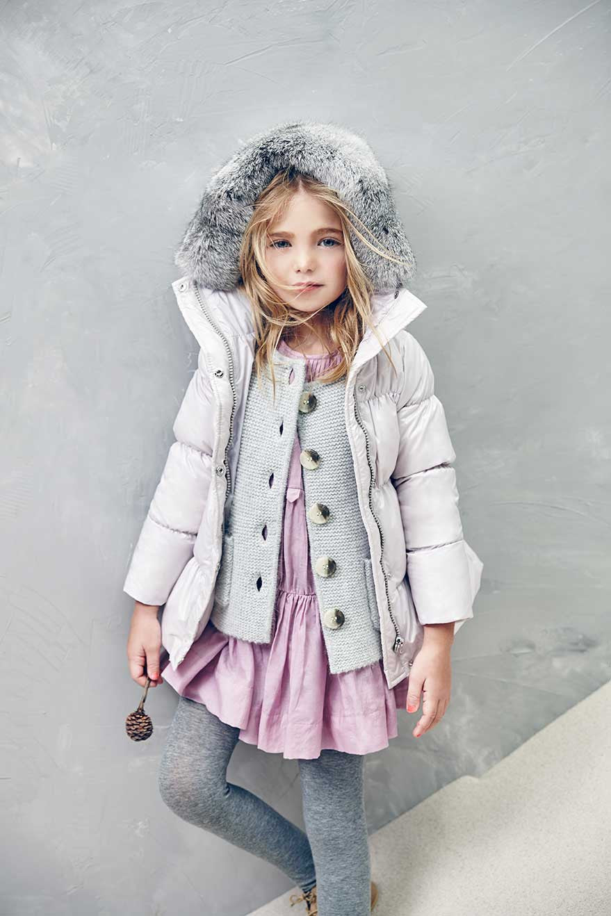 Nellystella Olympia Down Coat in Lavender Fog (Size 2)