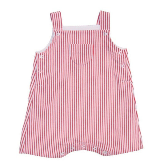 Petit Bateau Stripe Overalls in Red (6m, 12m, 18m)
