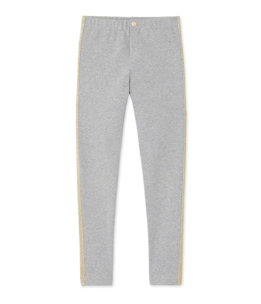Petit Bateau Girls Pants with Gold Side Details (Size 8, 10, 12)