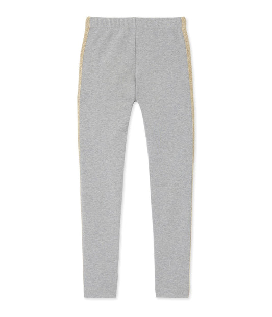 Petit Bateau Girls Pants with Gold Side Details (Size 8, 10, 12)