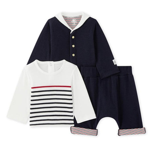 Petit Bateau Baby Boy 3-piece Set