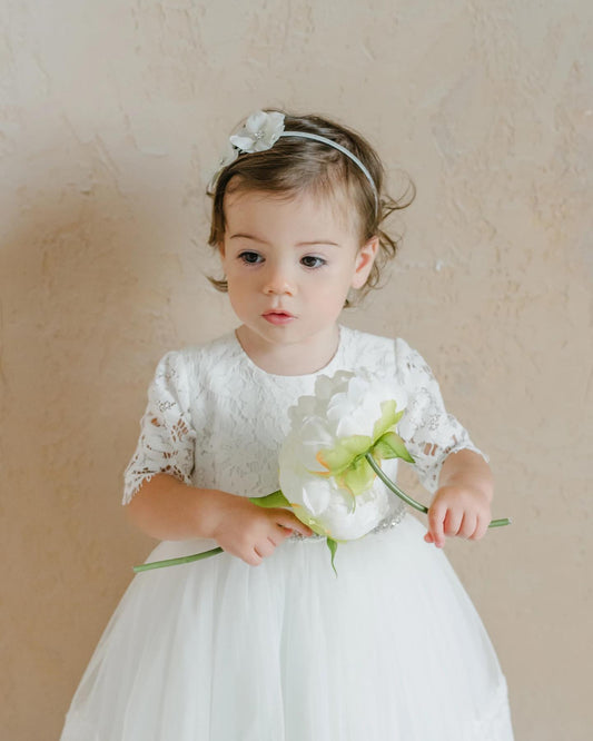 Teter Warm Tulle Skirt with Lace Sleeve Dress