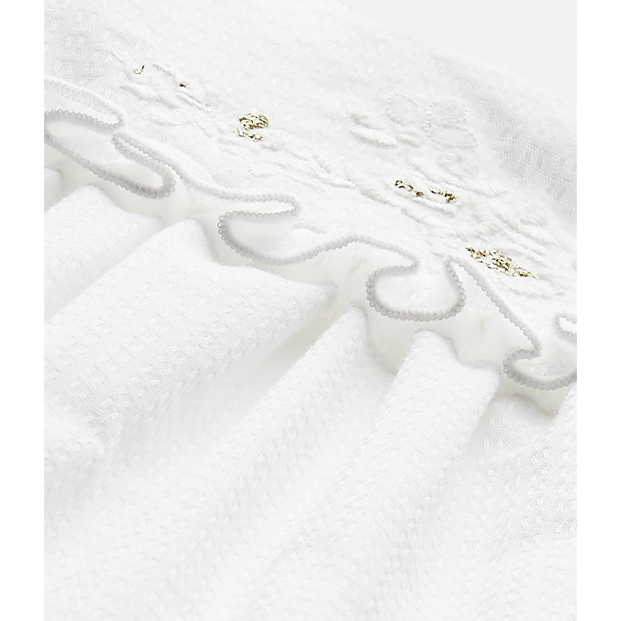 Petit Bateau BABY GIRL 3PC Set Dress Bloomer and Headband