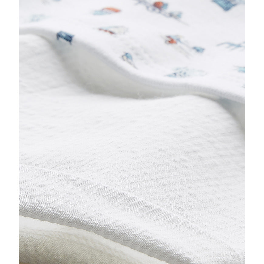 Petit Bateau Baby Boy Printed Top with Attached Shorts (Size 1m)