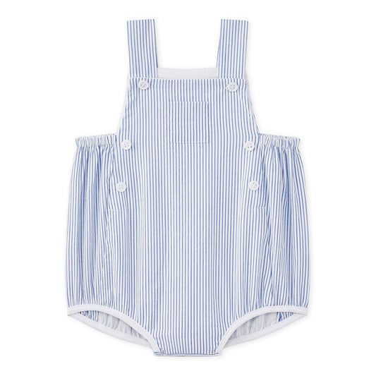 Petit Bateau Baby Boy Striped Overall