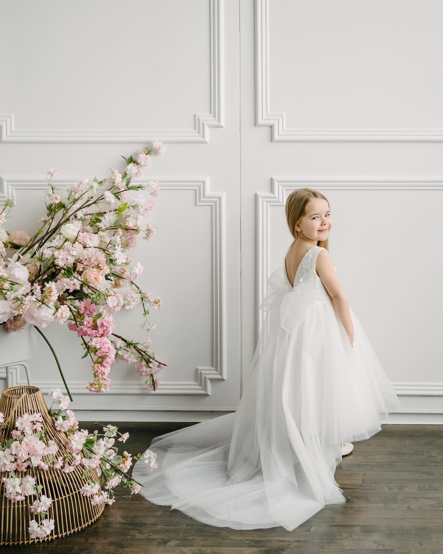 Teter Warm Cascading Ruffled Flower Girl Dress (Size 2, 3, 4)