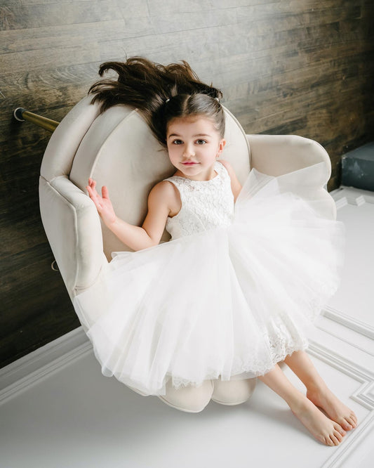 Teter Warm Lace Bodice Flower Girl Dress ( Size 2 )