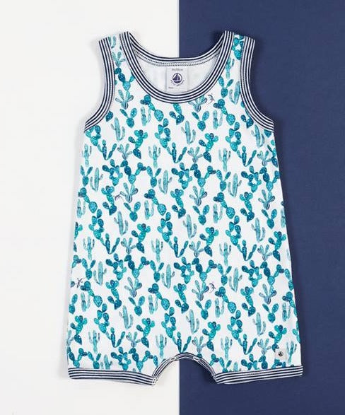 Petit Bateau Boy Cactus Overall (1m)