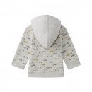 Petit Bateau Boy Hooded Sweat Shirt in Fish Print (Size 3m)