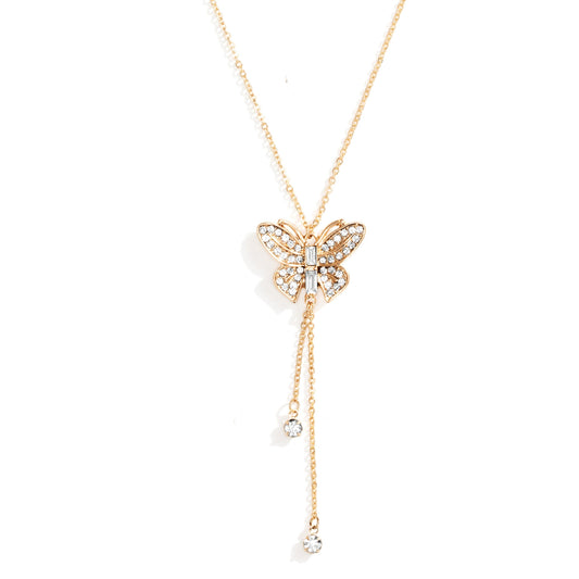 Crystal Butterfly Necklace