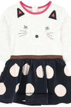Catimini Baby Girl Kitten Print Tights (Size 9-12m, 12-18m)