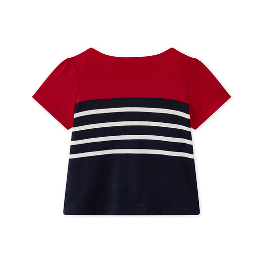 Petit Bateau BABY GIRL SHORT SLEEVE TEE (3m, 12m, 24m)