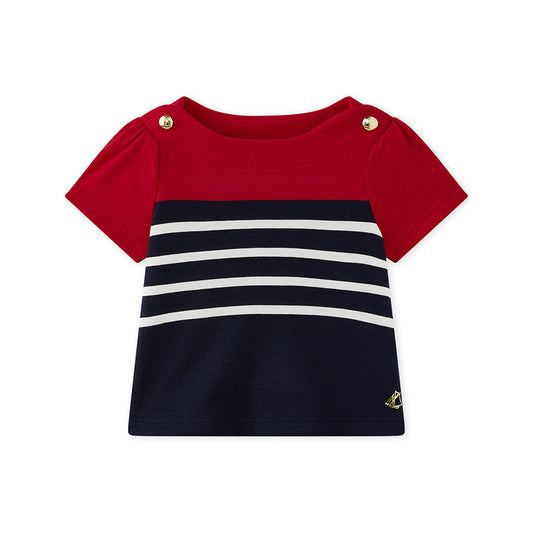 Petit Bateau BABY GIRL SHORT SLEEVE TEE (3m, 12m, 24m)