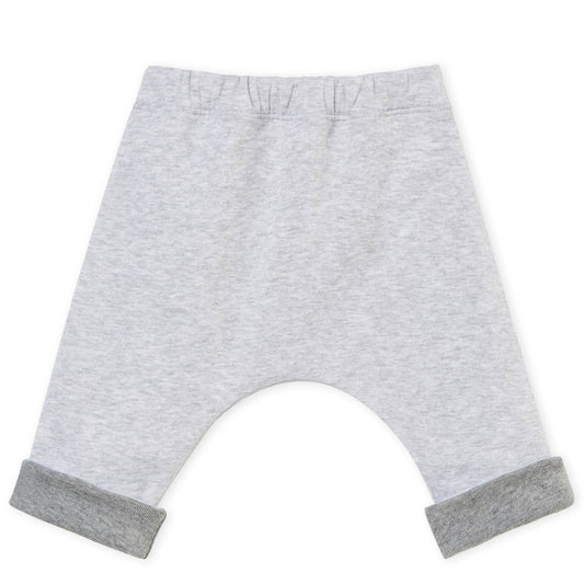 Petit Bateau Baby's Lined Soft Cotton Pants in Grey (3m)