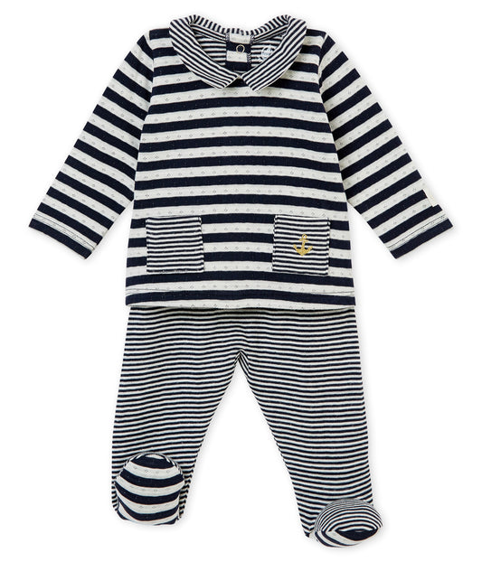Petit Bateau Baby Boy 2 PC Striped Set (3m, 6m, 12m)