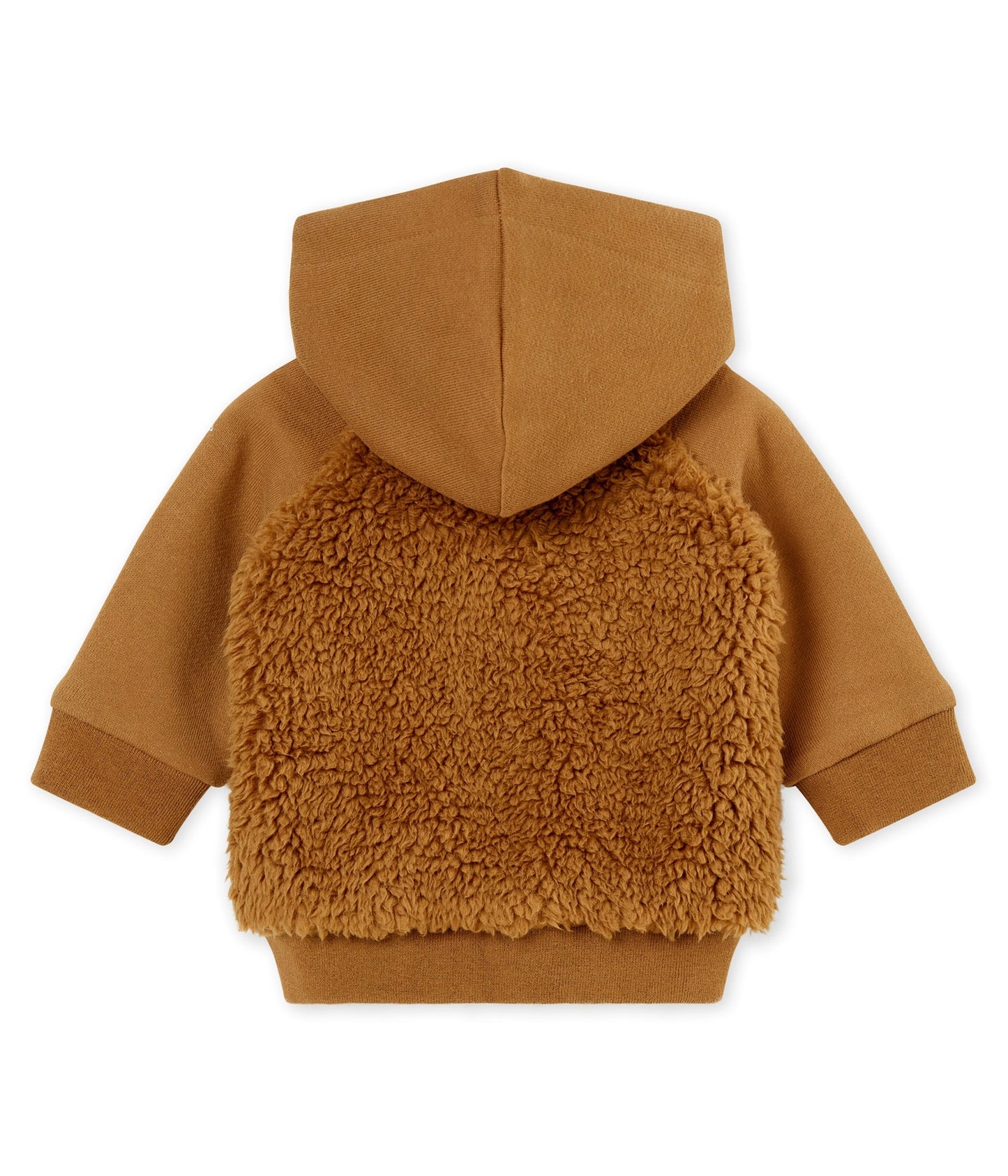 Petit Bateau Baby Boy Hooded Sherpa Jacket (18m, 24m)