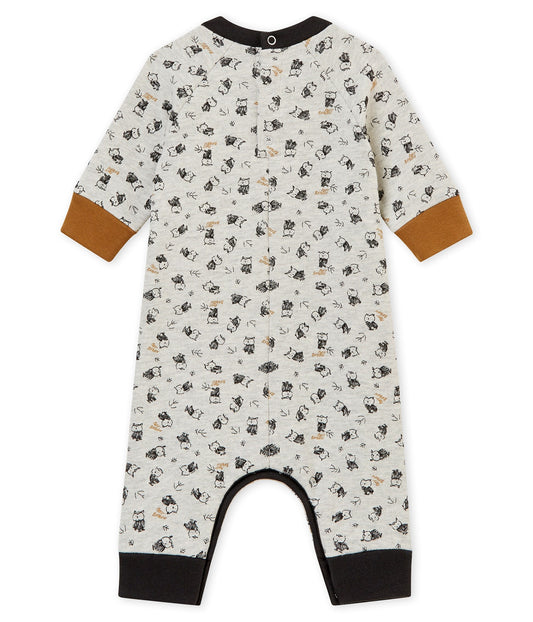 Petit Bateau Baby Boy Owl Print Romper (3m, 24m)